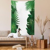 image:imageAmbesonne Leaf Tapestry Exotic Fantasy Hawaiian Tropical Palm Leaves Floral Graphic Art Print Wide Wall Hanging for Bedroom Living Room Dorm 60 X 40 Green WhiteGreen White