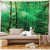 image:imageAmbesonne Leaf Tapestry Exotic Fantasy Hawaiian Tropical Palm Leaves Floral Graphic Art Print Wide Wall Hanging for Bedroom Living Room Dorm 60 X 40 Green WhiteWhite Green