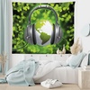 image:imageAmbesonne Leaf Tapestry Exotic Fantasy Hawaiian Tropical Palm Leaves Floral Graphic Art Print Wide Wall Hanging for Bedroom Living Room Dorm 60 X 40 Green WhiteGreen Grey