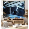 image:imageAmbesonne Leaf Tapestry Exotic Fantasy Hawaiian Tropical Palm Leaves Floral Graphic Art Print Wide Wall Hanging for Bedroom Living Room Dorm 60 X 40 Green WhiteNavy Blue