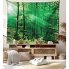 image:imageAmbesonne Leaf Tapestry Exotic Fantasy Hawaiian Tropical Palm Leaves Floral Graphic Art Print Wide Wall Hanging for Bedroom Living Room Dorm 60 X 40 Green WhiteWhite Green