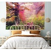 image:imageAmbesonne Leaf Tapestry Exotic Fantasy Hawaiian Tropical Palm Leaves Floral Graphic Art Print Wide Wall Hanging for Bedroom Living Room Dorm 60 X 40 Green WhitePink Green