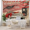 image:imageAmbesonne Leaf Tapestry Exotic Fantasy Hawaiian Tropical Palm Leaves Floral Graphic Art Print Wide Wall Hanging for Bedroom Living Room Dorm 60 X 40 Green WhiteVermilion Beige