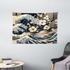 image:imageAmbesonne Leaf Tapestry Exotic Fantasy Hawaiian Tropical Palm Leaves Floral Graphic Art Print Wide Wall Hanging for Bedroom Living Room Dorm 60 X 40 Green WhiteTaupe Beige Dark Blue