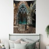 image:imageAmbesonne Leaf Tapestry Exotic Fantasy Hawaiian Tropical Palm Leaves Floral Graphic Art Print Wide Wall Hanging for Bedroom Living Room Dorm 60 X 40 Green WhiteGrey Teal