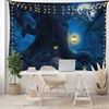 image:imageAmbesonne Leaf Tapestry Exotic Fantasy Hawaiian Tropical Palm Leaves Floral Graphic Art Print Wide Wall Hanging for Bedroom Living Room Dorm 60 X 40 Green WhiteNight Blue