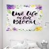 image:imageAmbesonne Leaf Tapestry Exotic Fantasy Hawaiian Tropical Palm Leaves Floral Graphic Art Print Wide Wall Hanging for Bedroom Living Room Dorm 60 X 40 Green WhitePurple and Yellow