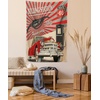 image:imageAmbesonne Leaf Tapestry Exotic Fantasy Hawaiian Tropical Palm Leaves Floral Graphic Art Print Wide Wall Hanging for Bedroom Living Room Dorm 60 X 40 Green WhiteVermilion Beige