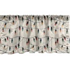 image:imageAmbesonne Leaf Window Valance Vintage Retro 60s Seem Banana Palm Tree Leaves Flowers Hibiscus Curtain Valance for Kitchen Bedroom Decor with Rod Pocket 54 X 18 Caramel BurgundyEggshell Teal and Mustard