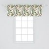 image:imageAmbesonne Leaf Window Valance Vintage Retro 60s Seem Banana Palm Tree Leaves Flowers Hibiscus Curtain Valance for Kitchen Bedroom Decor with Rod Pocket 54 X 18 Caramel BurgundyVermilion Yellow Green