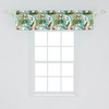 image:imageAmbesonne Leaf Window Valance Vintage Retro 60s Seem Banana Palm Tree Leaves Flowers Hibiscus Curtain Valance for Kitchen Bedroom Decor with Rod Pocket 54 X 18 Caramel BurgundyCaramel Burgundy