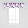 image:imageAmbesonne Leaf Window Valance Vintage Retro 60s Seem Banana Palm Tree Leaves Flowers Hibiscus Curtain Valance for Kitchen Bedroom Decor with Rod Pocket 54 X 18 Caramel BurgundyBlue Purple