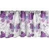 image:imageAmbesonne Leaf Window Valance Vintage Retro 60s Seem Banana Palm Tree Leaves Flowers Hibiscus Curtain Valance for Kitchen Bedroom Decor with Rod Pocket 54 X 18 Caramel BurgundyBlue Purple