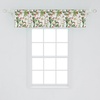 image:imageAmbesonne Leaf Window Valance Vintage Retro 60s Seem Banana Palm Tree Leaves Flowers Hibiscus Curtain Valance for Kitchen Bedroom Decor with Rod Pocket 54 X 18 Caramel BurgundyVermilion Yellow Green