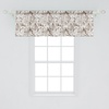 image:imageAmbesonne Leaf Window Valance Vintage Retro 60s Seem Banana Palm Tree Leaves Flowers Hibiscus Curtain Valance for Kitchen Bedroom Decor with Rod Pocket 54 X 18 Caramel BurgundyBrown White