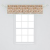 image:imageAmbesonne Leaf Window Valance Vintage Retro 60s Seem Banana Palm Tree Leaves Flowers Hibiscus Curtain Valance for Kitchen Bedroom Decor with Rod Pocket 54 X 18 Caramel BurgundyCinnamon and Beige