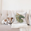 image:imageAmbesonne Lifestyle Throw Pillow Cushion Cover Live Life in Full of Blooms Words with Floral Violets Print Decorative Square Accent Pillow Case 20 X 20 Purple and YellowWhite Green
