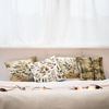 image:imageAmbesonne Lifestyle Throw Pillow Cushion Cover Live Life in Full of Blooms Words with Floral Violets Print Decorative Square Accent Pillow Case 20 X 20 Purple and YellowAmber and Dark Green
