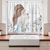 image:imageAmbesonne Lime Green Kitchen Curtains Triangles Geometry Modern Digital Pyramids Soft Graphic Window Drapes 2 Panel Set for Kitchen Cafe Decor 55 x 39 Pale and Fern GreenBlue