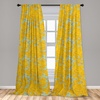 image:imageAmbesonne Mandala Curtains Vibrant Yellow Mandala with Floral Framework Petals Boho Window Treatments 2 Panel Set for Living Room Bedroom Pair of  28 x 84 Black YellowGreen Yellow