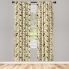 image:imageAmbesonne Mandala Curtains Vibrant Yellow Mandala with Floral Framework Petals Boho Window Treatments 2 Panel Set for Living Room Bedroom Pair of  28 x 84 Black YellowBrown Cream