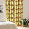 image:imageAmbesonne Mandala Curtains Vibrant Yellow Mandala with Floral Framework Petals Boho Window Treatments 2 Panel Set for Living Room Bedroom Pair of  28 x 84 Black YellowBlack Yellow