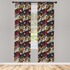 image:imageAmbesonne Mandala Curtains Vibrant Yellow Mandala with Floral Framework Petals Boho Window Treatments 2 Panel Set for Living Room Bedroom Pair of  28 x 84 Black YellowRuby Grey