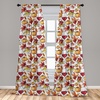 image:imageAmbesonne Mandala Curtains Vibrant Yellow Mandala with Floral Framework Petals Boho Window Treatments 2 Panel Set for Living Room Bedroom Pair of  28 x 84 Black YellowPale Maroon Apricot and Green