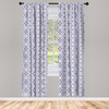 image:imageAmbesonne Mid Century Curtains Mosaic of Various Shapes and Colors Modern Style Complex and Grid Window Treatments 2 Panel Set for Living Room Bedroom Pair of  28 x 84 Blue OrangeGrey Violet