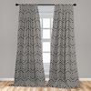 image:imageAmbesonne Mid Century Curtains Mosaic of Various Shapes and Colors Modern Style Complex and Grid Window Treatments 2 Panel Set for Living Room Bedroom Pair of  28 x 84 Blue OrangeCharcoal