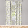 image:imageAmbesonne Mid Century Curtains Mosaic of Various Shapes and Colors Modern Style Complex and Grid Window Treatments 2 Panel Set for Living Room Bedroom Pair of  28 x 84 Blue OrangeYellow Cream