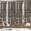 image:imageAmbesonne Mid Century Curtains Mosaic of Various Shapes and Colors Modern Style Complex and Grid Window Treatments 2 Panel Set for Living Room Bedroom Pair of  28 x 84 Blue OrangeRedwood Dark Taupe