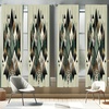 image:imageAmbesonne Mid Century Curtains Mosaic of Various Shapes and Colors Modern Style Complex and Grid Window Treatments 2 Panel Set for Living Room Bedroom Pair of  28 x 84 Blue OrangeCamel Black and Reseda Green