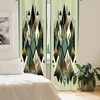 image:imageAmbesonne Mid Century Curtains Mosaic of Various Shapes and Colors Modern Style Complex and Grid Window Treatments 2 Panel Set for Living Room Bedroom Pair of  28 x 84 Blue OrangeCamel Black and Reseda Green