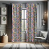 image:imageAmbesonne Mid Century Curtains Mosaic of Various Shapes and Colors Modern Style Complex and Grid Window Treatments 2 Panel Set for Living Room Bedroom Pair of  28 x 84 Blue OrangeYellow Blue