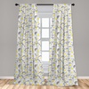 image:imageAmbesonne Mid Century Curtains Mosaic of Various Shapes and Colors Modern Style Complex and Grid Window Treatments 2 Panel Set for Living Room Bedroom Pair of  28 x 84 Blue OrangeYellow Cream