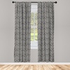 image:imageAmbesonne Mid Century Curtains Mosaic of Various Shapes and Colors Modern Style Complex and Grid Window Treatments 2 Panel Set for Living Room Bedroom Pair of  28 x 84 Blue OrangeCharcoal