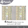 image:imageAmbesonne Mid Century Curtains Mosaic of Various Shapes and Colors Modern Style Complex and Grid Window Treatments 2 Panel Set for Living Room Bedroom Pair of  28 x 84 Blue OrangeOrange Green