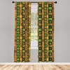 image:imageAmbesonne Mid Century Curtains Mosaic of Various Shapes and Colors Modern Style Complex and Grid Window Treatments 2 Panel Set for Living Room Bedroom Pair of  28 x 84 Blue OrangeGreen Red
