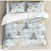 image:imageAmbesonne Mid Century Duvet Cover Sets RetroThemed Styled Round Edged Square Pattern in Old Earth Tones Bedding Set with 2 Duvet Covers amp 2 Pillowcases 2 Pack Twin Size Brown Yellow CoralGreen Yellow