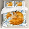 image:imageAmbesonne Mid Century Duvet Cover Sets RetroThemed Styled Round Edged Square Pattern in Old Earth Tones Bedding Set with 2 Duvet Covers amp 2 Pillowcases 2 Pack Twin Size Brown Yellow CoralOrange Blue Olive Green