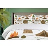 image:imageAmbesonne Mid Century Duvet Cover Sets RetroThemed Styled Round Edged Square Pattern in Old Earth Tones Bedding Set with 2 Duvet Covers amp 2 Pillowcases 2 Pack Twin Size Brown Yellow CoralWhite Khaki