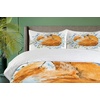 image:imageAmbesonne Mid Century Duvet Cover Sets RetroThemed Styled Round Edged Square Pattern in Old Earth Tones Bedding Set with 2 Duvet Covers amp 2 Pillowcases 2 Pack Twin Size Brown Yellow CoralOrange Blue Olive Green
