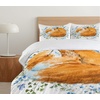 image:imageAmbesonne Mid Century Duvet Cover Sets RetroThemed Styled Round Edged Square Pattern in Old Earth Tones Bedding Set with 2 Duvet Covers amp 2 Pillowcases 2 Pack Twin Size Brown Yellow CoralOrange Blue Olive Green