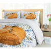 image:imageAmbesonne Mid Century Duvet Cover Sets RetroThemed Styled Round Edged Square Pattern in Old Earth Tones Bedding Set with 2 Duvet Covers amp 2 Pillowcases 2 Pack Twin Size Brown Yellow CoralOrange Blue Olive Green