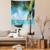 image:imageAmbesonne Modern Art Tapestry Girl Dreamcatcher and Ethnic Murky Colorful Paint Wide Wall Hanging for Bedroom Living Room Dorm 60 X 40 Pink GreyAqua Coconut Green
