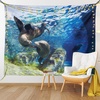 image:imageAmbesonne Modern Art Tapestry Girl Dreamcatcher and Ethnic Murky Colorful Paint Wide Wall Hanging for Bedroom Living Room Dorm 60 X 40 Pink GreyBlue Lime