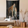 image:imageAmbesonne Modern Art Tapestry Girl Dreamcatcher and Ethnic Murky Colorful Paint Wide Wall Hanging for Bedroom Living Room Dorm 60 X 40 Pink GreyGrey and Ginger