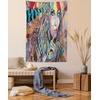 image:imageAmbesonne Modern Art Tapestry Girl Dreamcatcher and Ethnic Murky Colorful Paint Wide Wall Hanging for Bedroom Living Room Dorm 60 X 40 Pink GreyPink Grey