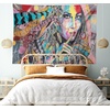 image:imageAmbesonne Modern Art Tapestry Girl Dreamcatcher and Ethnic Murky Colorful Paint Wide Wall Hanging for Bedroom Living Room Dorm 60 X 40 Pink GreyPink Grey